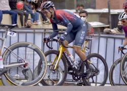 Richard Carapaz, durante el Campeonato Nacional de Ruta.