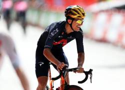 La locomotora de Carchi, campeón olímpico en Tokio y tercero en el pasado Tour de Francia, llegó a la Vuelta a España como una de las bazas del equipo británico.
