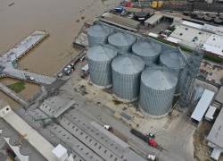 Los nuevos silos de Ecuabulk tienen 56.000 toneladas de capacidad.