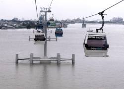Fotografía de las cabinas de la Aerovía.
