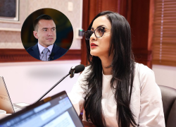 Veloz criticó a Noboa por sus declaraciones sobre las votaciones de este 9 de febrero.