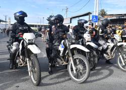 Fotografía referencial del despliegue del Grupo de Operaciones Motorizadas de la Policía Nacional.