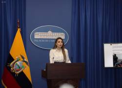 Carolina Jaramillo en rueda de prensa.