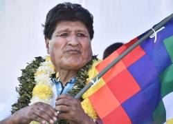 Fotografía de archivo del 19 de febrero de 2026 que muestra al expresidente de Bolivia Evo Morales durante un evento público, en Chimoré.