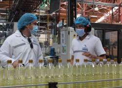 Trabajadores en el proceso de producción en la fábrica de La Fabril.