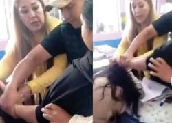 VIDEO capta agresión de una madre de familia a profesora en Quito; Ministerio de Educación y UNE se pronuncian