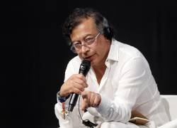 El presidente de Colombia, Gustavo Petro, participa en la Cuarta Conferencia Internacional de las Naciones Unidas sobre Financiación y Desarrollo en Sevilla, el 30 de junio de 2025.