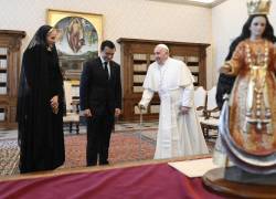 El papa Francisco recibió en audiencia al presidente el lunes 13 de mayo de 2024.