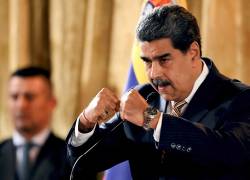 Nicolás Maduro durante una reunión en la Asamblea Nacional en Caracas. Foto: AFP