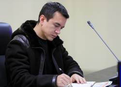 El mandatario de Ecuador, Daniel Noboa, es uno de los candidatos presidenciales que han formalizado su inscripción.