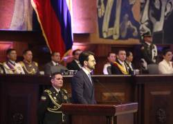 El titular del legislativo en el preludio del discurso presidencial.