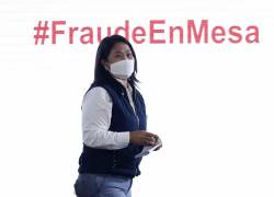 La candidata presidencial Keiko Fujimori denunció este lunes un supuesto fraude sistemático.