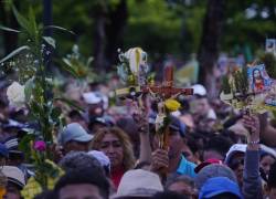 Fotografía de la procesión de Cristo del Consuelo, en Guayaquil. Este evento celebra su 66ª edición en este 2026.