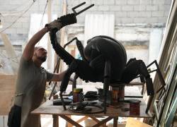 Uno de los artistas que participó en la quinta edición de 'Arte Circular'.