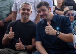 Raúl Chavéz, líder de RETO, promueve la reelección de Aquiles Alvarez.