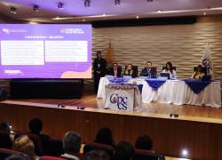 Fotografía que muestra el sorteo público del CPCCS para la integración de la comisión ciudadana que elegirá al Fiscal General del Estado.