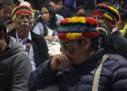 Fotografía de archivo que muestra al presidente de la CONAIE, Marlon Vargas.
