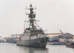 Foto referencial de fragata iraní atacada por Estados Unidos