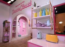 Imagen de la exhibición interactiva Mundo Barbie realizado en Santa Monica, California. Se trata de una experiencia inmersiva que es visitada por cientos de bisitantes.