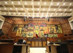 Interior del edificio de la Asamblea Nacional.