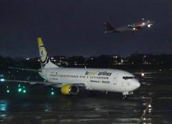 Imagen del avión que partió de Caracas y aterrizó en Bogotá. Aquello no sucedía desde hace 3 años.