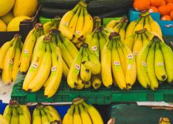 Imagen referencial de bananos en supermercados.