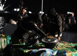 Incautación de cuatro toneladas de droga en el Puerto de la ciudad de Manta, el pasado 11 de noviembre.