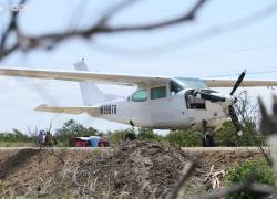 La narcoavioneta fue localizada en un sector aledaño a una pista clandestina de aterrizaje