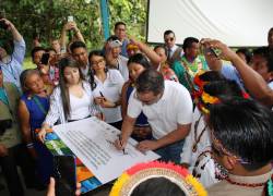 Gobierno gestiona 2.5 millones para Nacionalidades y Pueblos Indígenas de la Amazonía como incentivo por la reducción de la deforestación alcanzada