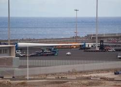 Puerto de Granadilla, donde se espera que fondee el buque de cruceros procedente de Cabo Verde con 140 personas a bordo, entre ellos 14 españoles.