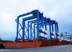 Cuatro grúas híbridas llegaron a las instalaciones de TPG para sus operaciones portuarias.