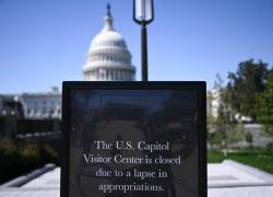 Imagen del Capitolio cerrado en Estados Unidos.