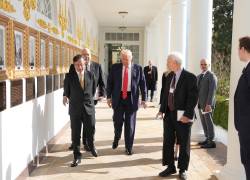 Gustavo Petro junto a Donald Trump.