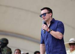 “No podemos retroceder ante las mafias ni ante quienes quieren aterrorizar a las familias ecuatorianas”, aseguró Noboa.