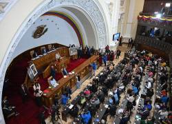 Vista general de la Asamblea Nacional durante una sesión extraordinaria en el Palacio Federal Legislativo en Caracas el 22 de diciembre de 2025.