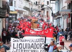 Marchas y operativos en Ecuador con motivo del Día Internacional de los Trabajadores