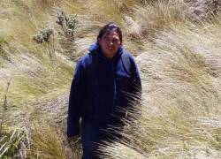 Fotografía del comunero indígena Efraín Fuerez.