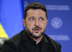 El presidente de Ucrania, Volodymyr Zelensky, asiste a una reunión bilateral con el presidente de Estados Unidos, Donald Trump, en el marco del 81.º periodo de sesiones de las Naciones Unidas (ONU).