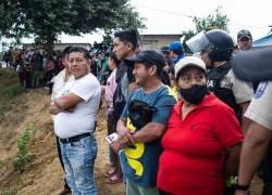 Colectivos sociales y habitantes de Chanduy protestaron por la construcción de cárcel de máxima seguridad.