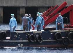 Continúa el desembarco en el puerto de Granadilla de Abona de los pasajeros y tripulantes del crucero MV Hondius, que sufrió un brote de hantavirus a bordo.