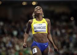 Rodríguez, de 22 años, logró un salto de 6,29 metros en su primer intento.