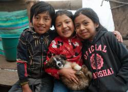 Fotografía referencial de un grupo de niños.