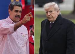 Combo de fotografías que muestra al presidente de Venezuela, Nicolás Maduro (i), y al presidente de Estados Unidos, Donald Trump.