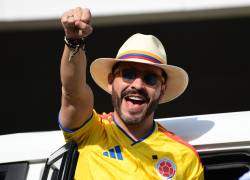 Candidato a la presidencia de Colombia, Abelardo de la Espriella, llegando a las votaciones de este 21 de junio de 2026.