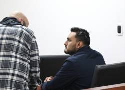 Francisco Barreiro, hijo de la exvicepresidenta Verónica Abad, en una audiencia del Caso NENE. Foto: Alberto Suárez/API.