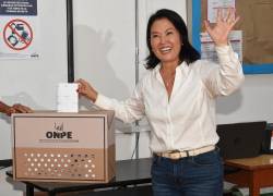 La candidata presidencial de Perú por el partido Fuerza Popular, Keiko Fujimori.