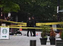 Fuerzas de seguridad acordonaron la zona famosa avenida 17 y Pennsylvania, en Washington.