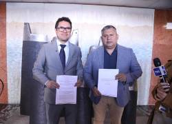 Los legisladores de Revolución Ciudadana, Héctor Rodríguez y Comps Córdova.