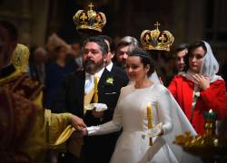 La ceremonia religiosa fue muy elaborada.