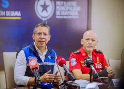 Álex Anchundia, gerente de SeguraEP, anunció el simulacro en Guayaquil.